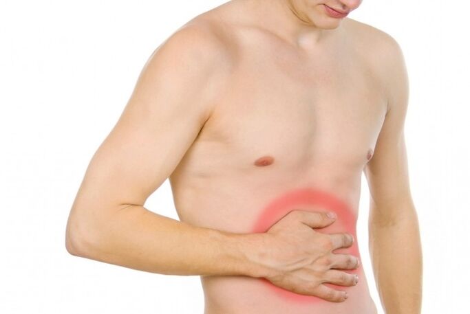 dolor abdominal debido a parásitos