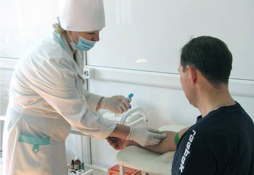 muestreo de sangre para pruebas de parásitos